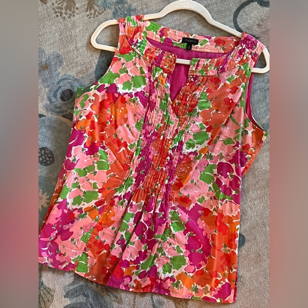 Talbots Floral Shirt
